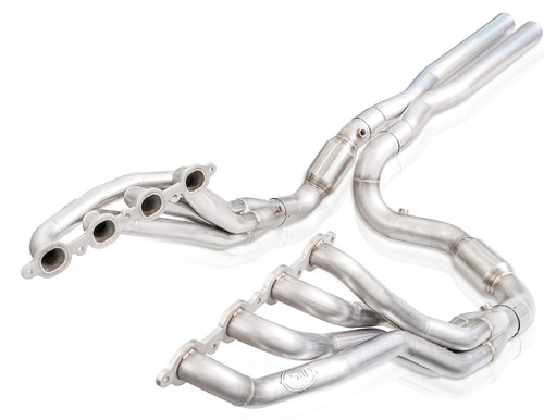 Stainless Works CT19HCAT Headers, 1-7/8 in Primary, 3 in Collector, Catted, X-Pipe Included, Stainless, Natural, GM GenV LT-Series, GM Fullsize Truck 2019-20, Kit
