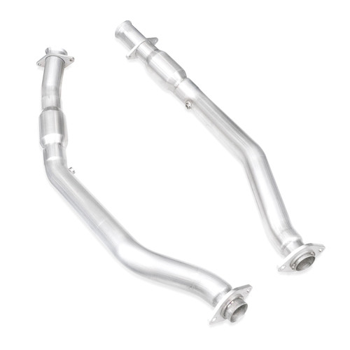 Stainless Works JEEP62CAT Intermediate Pipes, 3 in Diameter, Catalytic Converters Included, Stainless, Natural, Stock 2 Bolt Manifolds, Mopar Gen III Hemi, Dodge Midsize SUV 2018-21, Pair