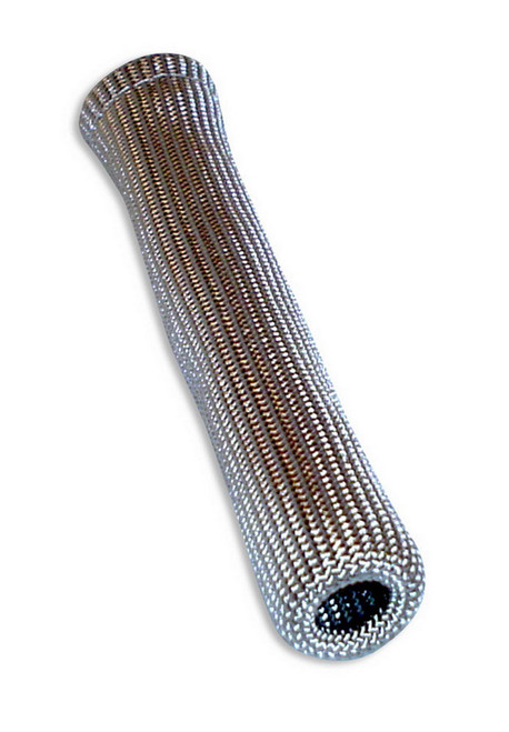 Taylor/Vertex 2523 Spark Plug Boot Sleeve, Space Age Boot Protector, 6 in Long, Braided Fiberglass, Silver, Each