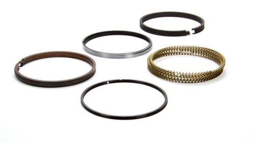 Total Seal MG0010 45 Piston Rings, Maxseal Gold, Gapless Top Ring, 4.040 in Bore, File Fit, 0.043 in x 0.043 in x 3.0 mm Thick, Low Tension, Ductile Iron, Natural, 8-Cylinder, Kit