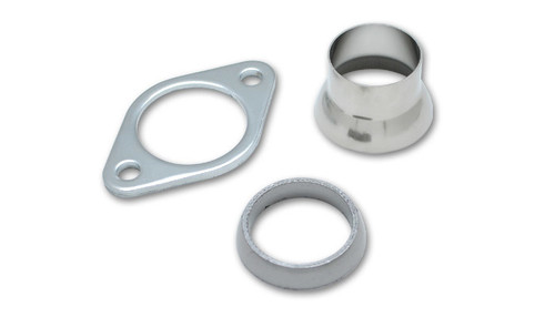 Vibrant Performance 2599 Collector Flange, 2-Bolt, 3/8 in Thick, 2.5 in ID, Gasket Included, Stainless, Kit