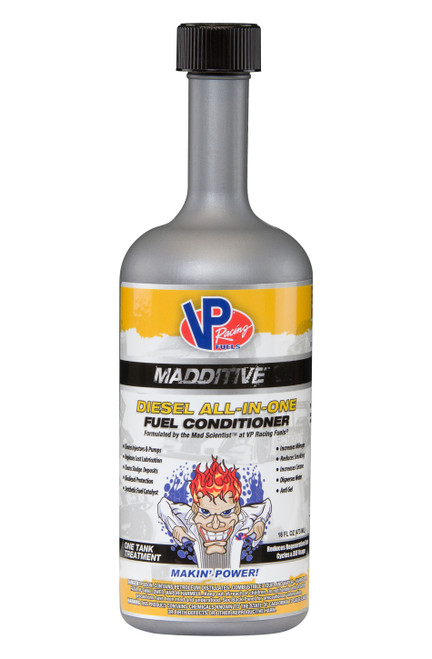 Vp Racing 2838 Fuel Additive, MADDITIVE, Diesel Fuel Conditioner, Cetane Booster, Anti-Gel, Lubricant, 16.00 oz Bottle, Diesel, Each