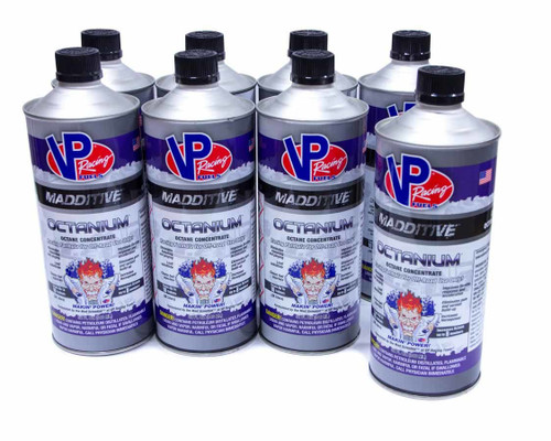Vp Racing 2857 Fuel Additive, Octanium, System Cleaner, Octane Booster, Lead Substitute, 32.00 oz Bottle, Gas, Set of 8