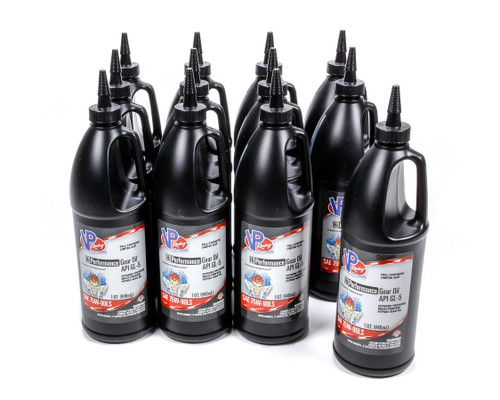 Vp Racing 2887 Gear Oil, HiPerformance, 75W90LS, Limited Slip Additive, Synthetic, 1 qt Bottle, Set of 12