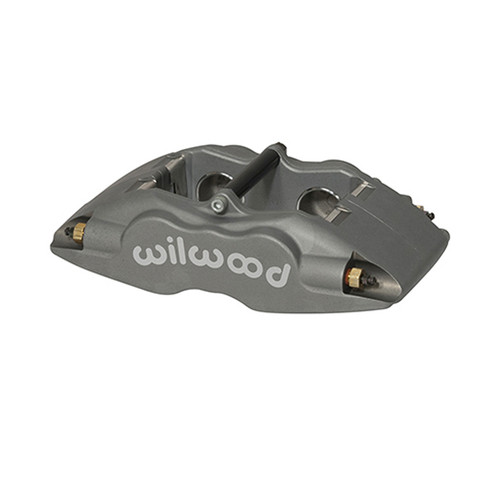 Wilwood 120-11126 Brake Caliper, Superlite, 4 Piston, Aluminum, Gray Anodized, 13.060 in OD x 0.840 in Thick Rotor, 3.500 in Lug Mount, Each