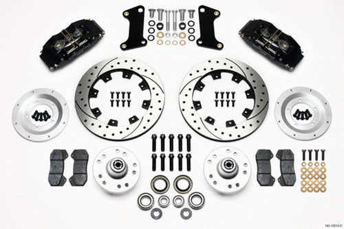 Wilwood 140-10510-D Brake System, Forged Dynapro 6 Big Brake, Front, 6 Piston Caliper, 12.190 in Drilled / Slotted Iron Rotor, Offset, Aluminum, Black, GM A-Body / F-Body / X-Body 1964-72, Kit