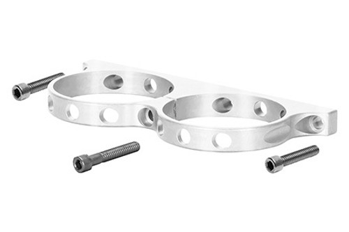 Wilwood 250-16327 Remote Reservoir Bracket, Dual, Aluminum, Clear Anodized, Each