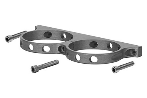 Wilwood 250-16393 Remote Reservoir Bracket, Dual, Aluminum, Gray Anodized, Each