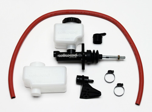 Wilwood 260-10371 Master Cylinder, Compact, 5/8 in Bore, 1.120 in Stroke, Direct or Remote Reservoir, Aluminum, Black Paint, Kit