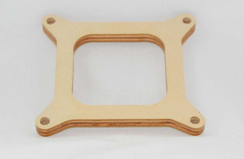 Advanced Engine Design 6150 Carburetor Spacer, 1/2 in Thick, Open, Square Bore, Wood, Natural, Each