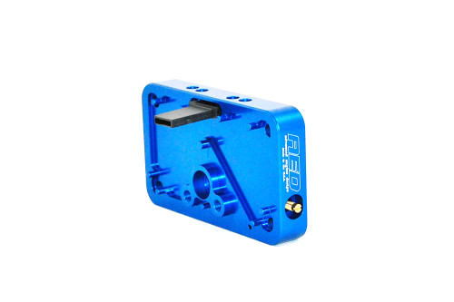 Advanced Engine Design 6585A Metering Block, Conversion to Main Jets, Aluminum, Blue Anodized, Holley 4500 Series, Kit