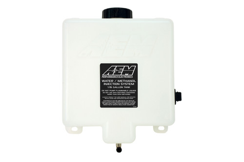 AEM Electronics 30-3325 Water / Methanol Tank, 1.15 Gal, Low Fuel Indicator, Plastic, White, Water / Methanol Injection Systems, Each