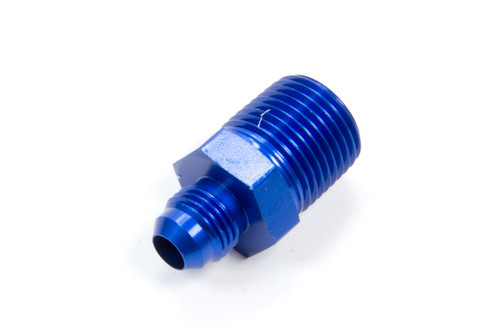 Aeroquip FCM2013 Fitting, Adapter, Straight, 6 AN Male to 1/2 in NPT Male, Aluminum, Blue Anodized, Each