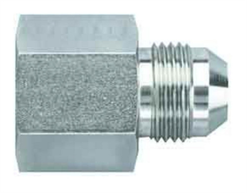 Aeroquip FCM2422 Fitting, Adapter, Straight, 12 AN Female to 10 AN Male, Steel, Natural, Each