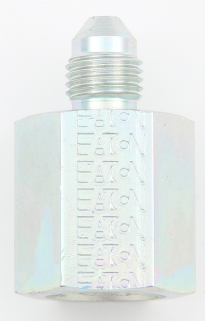 Aeroquip FCM2720 Fitting, Adapter, Straight, 3 AN Male to 1/4 in NPT Female, Steel, Natural, Each