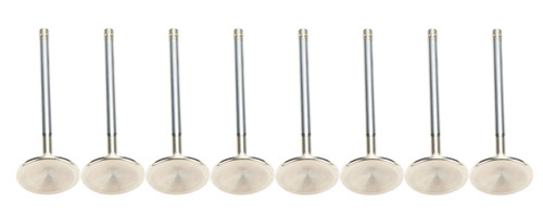 Air Flow Research 7247-8 Exhaust Valve, 1.570 in Head, 8 mm Valve Stem, 5.030 in Long, Stainless, Small Block Ford, Set of 8