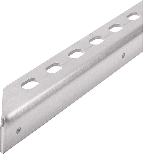 Allstar Performance ALL23124 Aluminum Angle Stock, 90 Degree, 1 in Wide, 1 in Tall, 1/8 in Thick, 72 in Long, 3/8 in Slots, Aluminum, Natural, Each