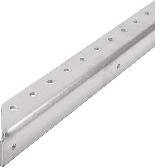 Allstar Performance ALL23138 Angle Stock, 90 Degree, 1 in Wide, 1 in Tall, 0.125 in Thick, 66 in Long, 0.25 in Holes, Aluminum, Natural, Each