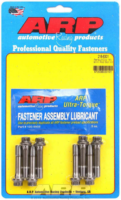 Arp 216-6301 Connecting Rod Bolt Kit, Pro Series, 9 mm Bolt, ARP2000, Renault 4-Cylinder, Set of 8