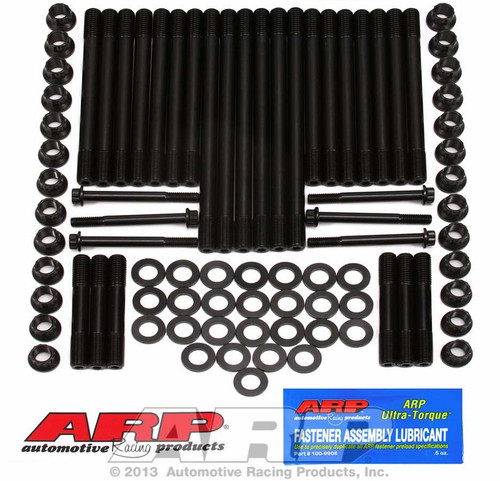 Arp 247-4203 Cylinder Head Stud Kit, 12 Point Nuts, ARP2000, Black Oxide, Dodge Cummins, Kit