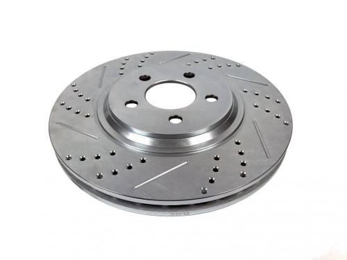 Baer Brakes 54045-020 Brake Rotor, Sport Rotor, Front, Drilled / Slotted, 13.000 in OD, 1-Piece, Iron, Zinc Plated, Bullitt / Cobra / Mach1, Ford Mustang 1994-2004, Pair