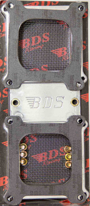 Blower Drive Service CA-9025 Supercharger Top Plate, Dual Carb, Square Bore, Aluminum, Polished, 6-71 / 8-71 Supercharger, Each