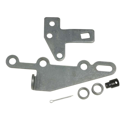 B And M Automotive 35498 Transmission Shift Bracket and Lever, Pan Mounted, Hardware Included, Steel, Natural, 2004R / 4L60E / 700R4 / TH250 / TH350 / TH400, Kit