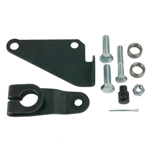 B And M Automotive 40497 Transmission Shift Bracket and Lever, Pan Mounted, Hardware Included, Steel, Natural, C6, Kit