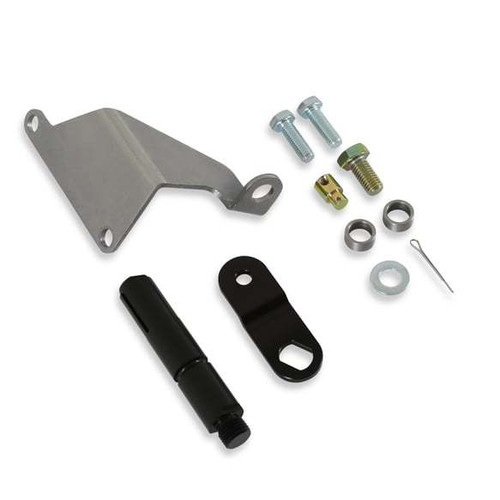 B And M Automotive 40507 Transmission Shift Bracket and Lever, Pan Mounted, Hardware Included, Steel, Natural, AODE / 4R70W, Kit