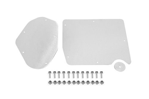 BMR Suspension ACD761 Firewall Blockoff, Air Conditioning / Heater Delete Plate, Steel, Natural, Ford Mustang 2015-20, Kit