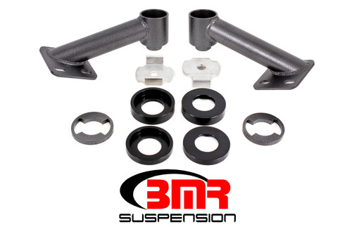 BMR Suspension CB005H Cradle Bushing Lockout, Steel, Black Powder Coat, Ford Mustang 2015-20, Kit