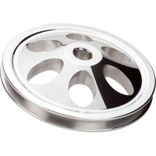 Billet Specialties 86120 Power Steering Pulley, V-Belt, 1 Groove, Bolt-On, 6.000 in Diameter, Billet Aluminum, Polished, Saginaw, Each