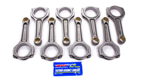 Callies U14136 Connecting Rod, Ultra, I Beam, 6.000 in Long, Bushed, 7/16 in Cap Screws, ARPL19, Small Block Chevy, Set of 8