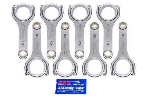 Callies U16300 Connecting Rod, Ultra H-Beam, H Beam, 6.125 in Long, Bushed, 7/16 in Cap Screws, Forged Steel, GM LS-Series, Set of 8