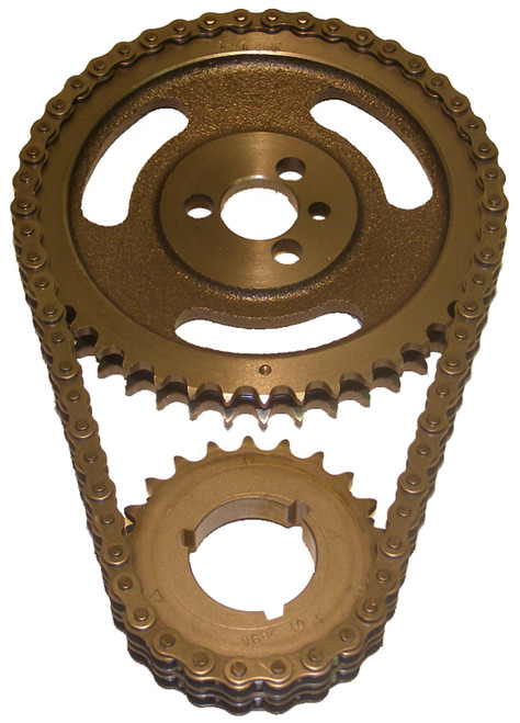 Cloyes C-3023X Timing Chain Set, Heavy Duty, Double Roller, 3 Keyway Adjustable, Iron / Steel, Small Block Chevy, Kit