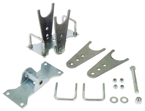 Competition Engineering C2033 Axle Housing Bracket, Weld-On, Slider, Steel, Natural, 3 in Axle Tubes, Kit