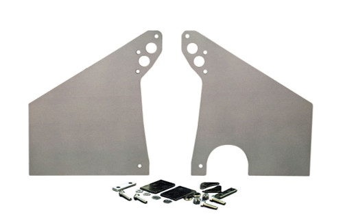 Competition Engineering C4008 Motor Plate, Front, 11-11/32 x 13-3/8 x 1/4 in, 2 Piece, Aluminum, Natural, Mopar B / RB-Series / 426 Hemi, Kit