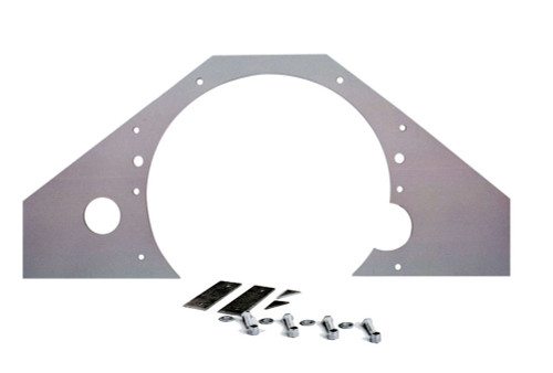 Competition Engineering C4030 Motor Plate, Mid, 29-1/4 x 13-1/2 x 3/16 in, Frame Mounts, Aluminum, Chevy V6 / V8, Kit
