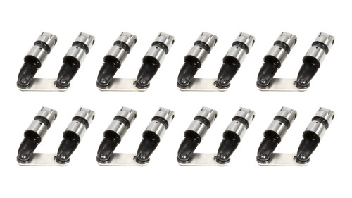 Crower 66292X874H-16 Lifter, Severe Duty Cutaway, Mechanical Roller, 0.874 in OD, 0.150 in Offset, Link Bar, HIPPO, Small Block Chevy, Set of 16