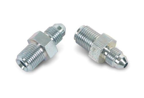 Earls 591932ERL Fitting, Adapter, Straight, 3 AN Male to 7/16-24 in Inverted Flare Male, Steel, Natural, Hardline, Pair