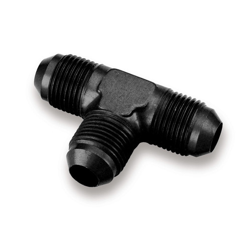 Earls AT982403ERL Fitting, Adapter Tee, 3 AN Male x 3 AN Male x 3 AN Male, Aluminum, Black Anodized, Each