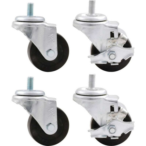 Allstar ALL10165 Wheel Kit, 3 in. Wheels, Heavy Duty, For Heavy Duty Engine Cradles