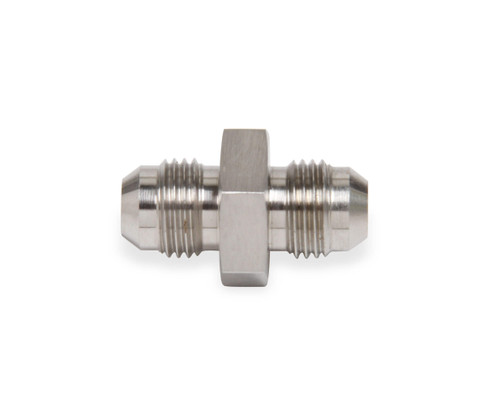 Earls SS981503ERL Fitting, Adapter, Straight, 3 AN Male to 3 AN Male, Stainless, Natural, Each