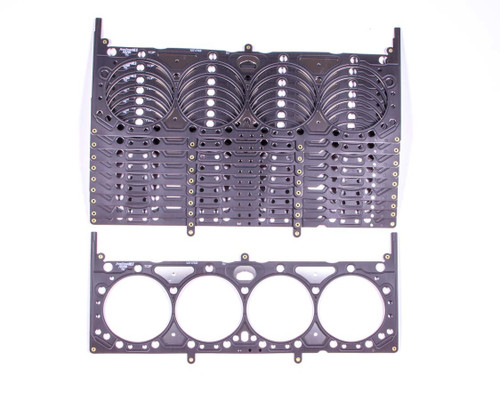 Fel-Pro FEL1142B Cylinder Head Gasket, 4.100 in Bore, 0.040 in Compression Thickness, Multi-Layer Steel, Small Block Chevy, Set of 10