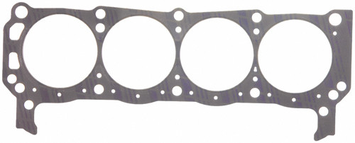 Fel-Pro 1152 Cylinder Head Gasket, 4.100 in Bore, 0.045 in Compression Thickness, PTFE Coated Fiber, Small Block Ford, Each