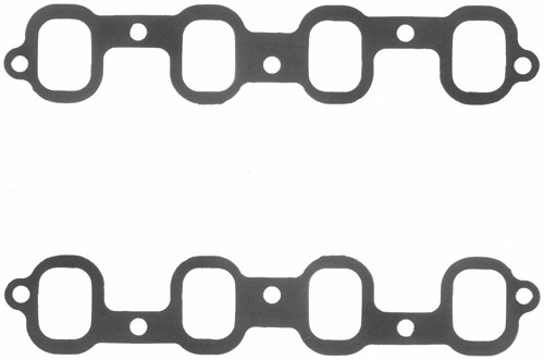 Fel-Pro 1382-3 Intake Manifold Gasket, 0.060 in Thick, 1.520 x 2.070 in Rectangular Port, Composite, Chevy SB2, Pair