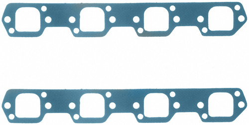 Fel-Pro 1427 Exhaust Manifold / Header Gasket, 1.600 x 1.650 in D Port, Steel Core Laminate, Small Block Ford, Pair