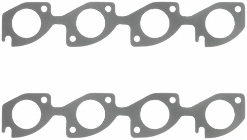 Fel-Pro 1456 Exhaust Manifold / Header Gasket, 1.920 in Round Port, Steel Core Laminate, Small Block Chevy, Pair