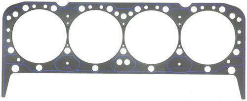 Fel-Pro 17031 Cylinder Head Gasket, Marine, 4.200 in Bore, 0.039 in Compression Thickness, Steel Core Laminate, Small Block Chevy, Each