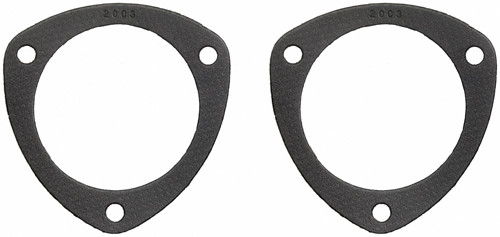 Fel-Pro 2003 Collector Gasket, 3-1/2 in Diameter, 3-Bolt, Steel Core Laminate, Pair